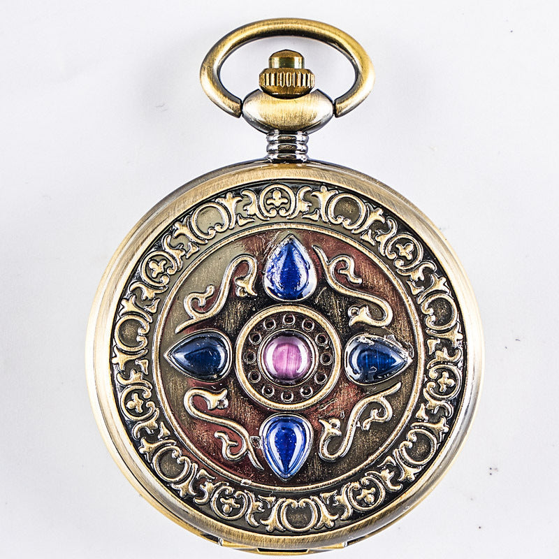 Retro Flip-Open Mechanical Pocket Watch