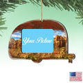 Camper Woodsy Picture Frame Ornaments - Ornament for Photo - Wildlife Holiday Decor - 8198431-2PF