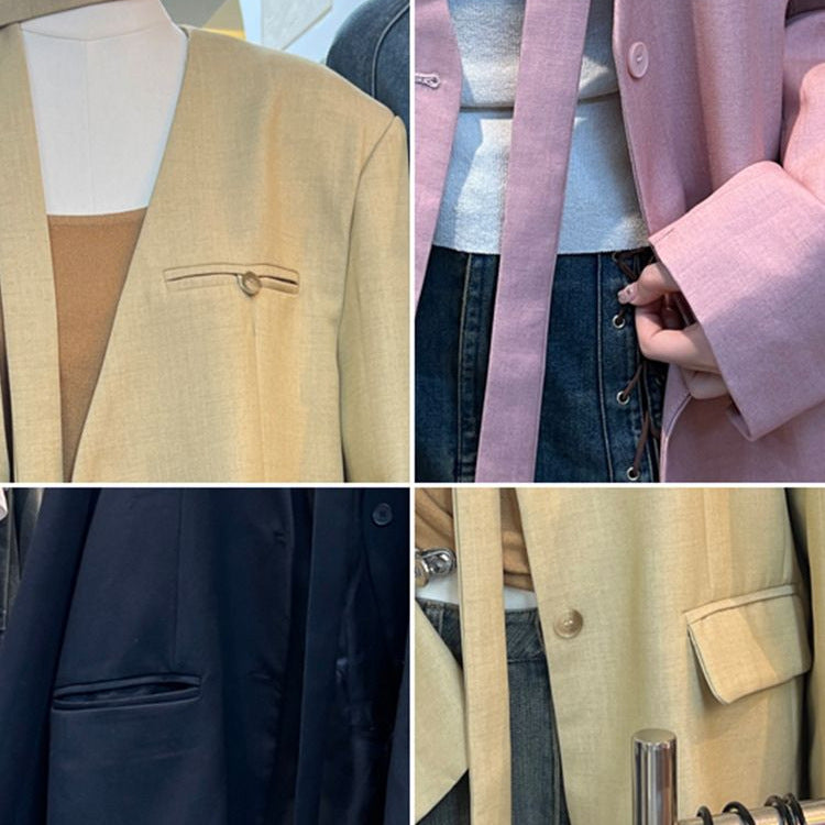 Versatile Casual V-neck Blazer