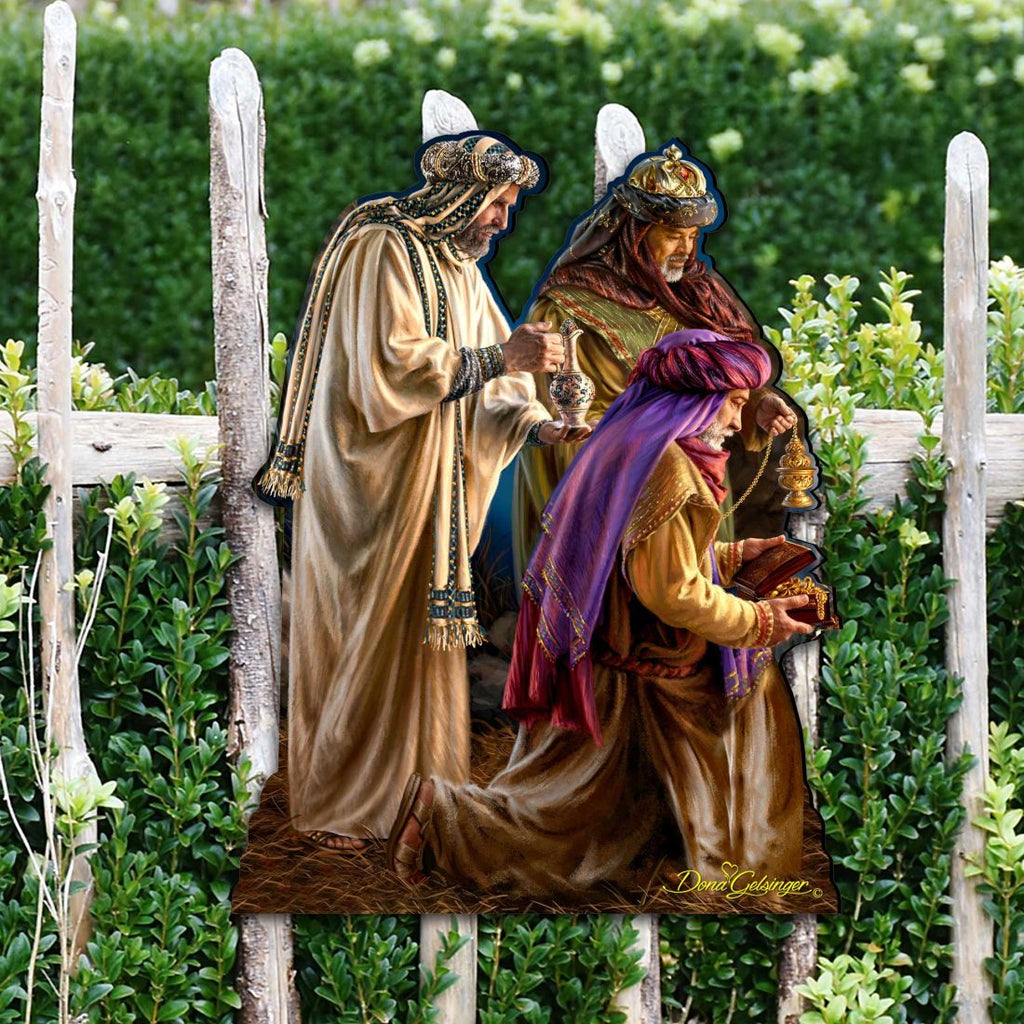 Three Kings Diminutive Wall Art by D. Gelsinger - Nativity Holiday Decor - 8461042-2M-1201