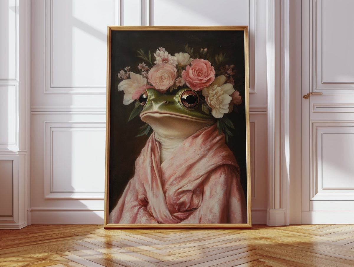 Frog Royalty in Bloom