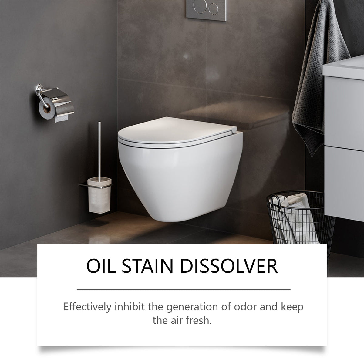 Stain Dissolver, Toilet Tile Toilet Scale Stain Cleaning Multi-Purpose Cleaning Solution
