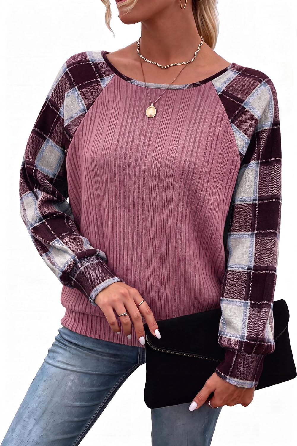 Long Sleeve Shirts for Women Tunic Tops Pullover Sweaters