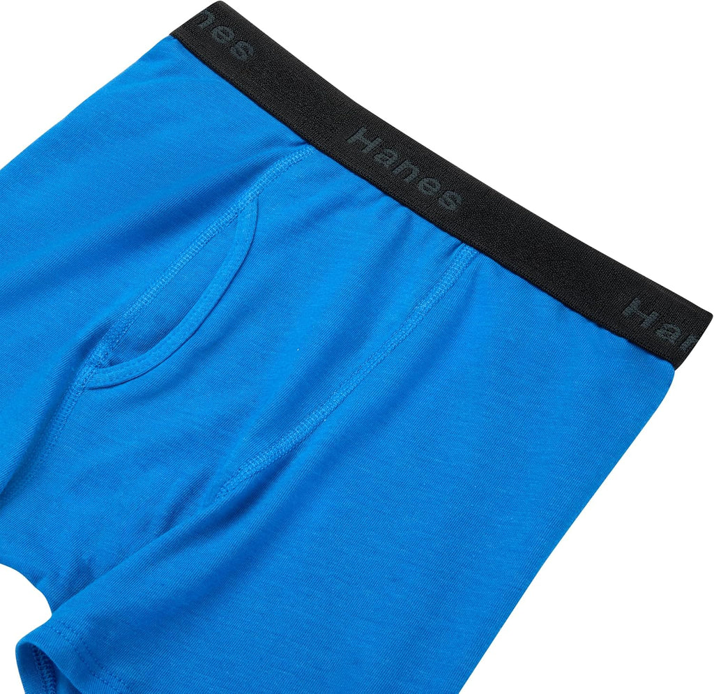 Hanes Boys' Boxer Briefs, Moisture-wicking Underwear for Boys & Toddlers, Assorted, 10 Or 12 Pack