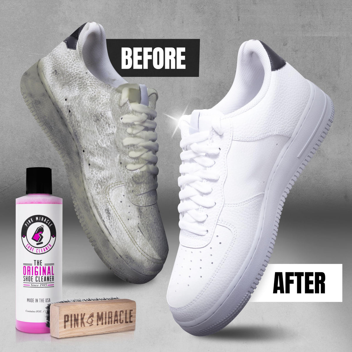 Shoe Cleaner Kit for Sneakers, Leather, Suede, Canvas & Washable Fabrics