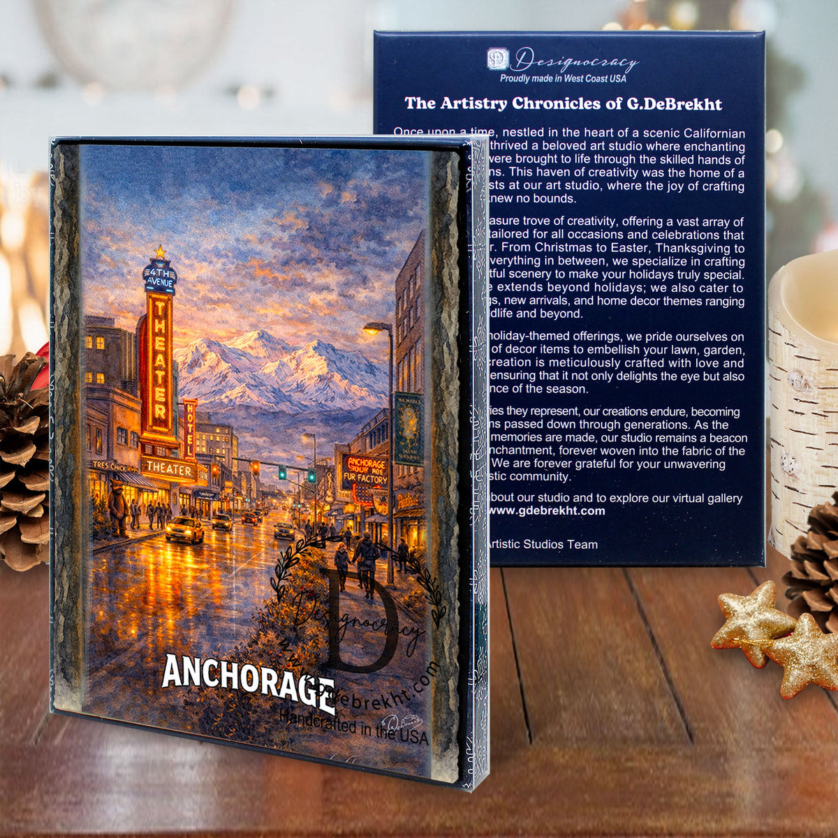 Downtown Glow Greeting Card by G. Debrekht - 97129GC