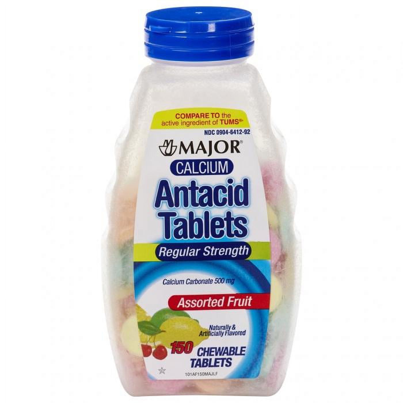 Major Calcium Antacid Tablets Regular Strength, 500 Mg