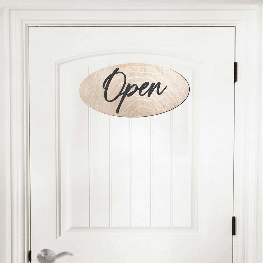 Open sign, Business sign, Made in the USA sign, Made from wood - 320325