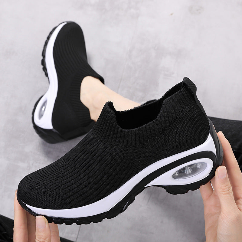 Women's Air Cushion Mesh Running Sneakers – Breathable Sports Shoes