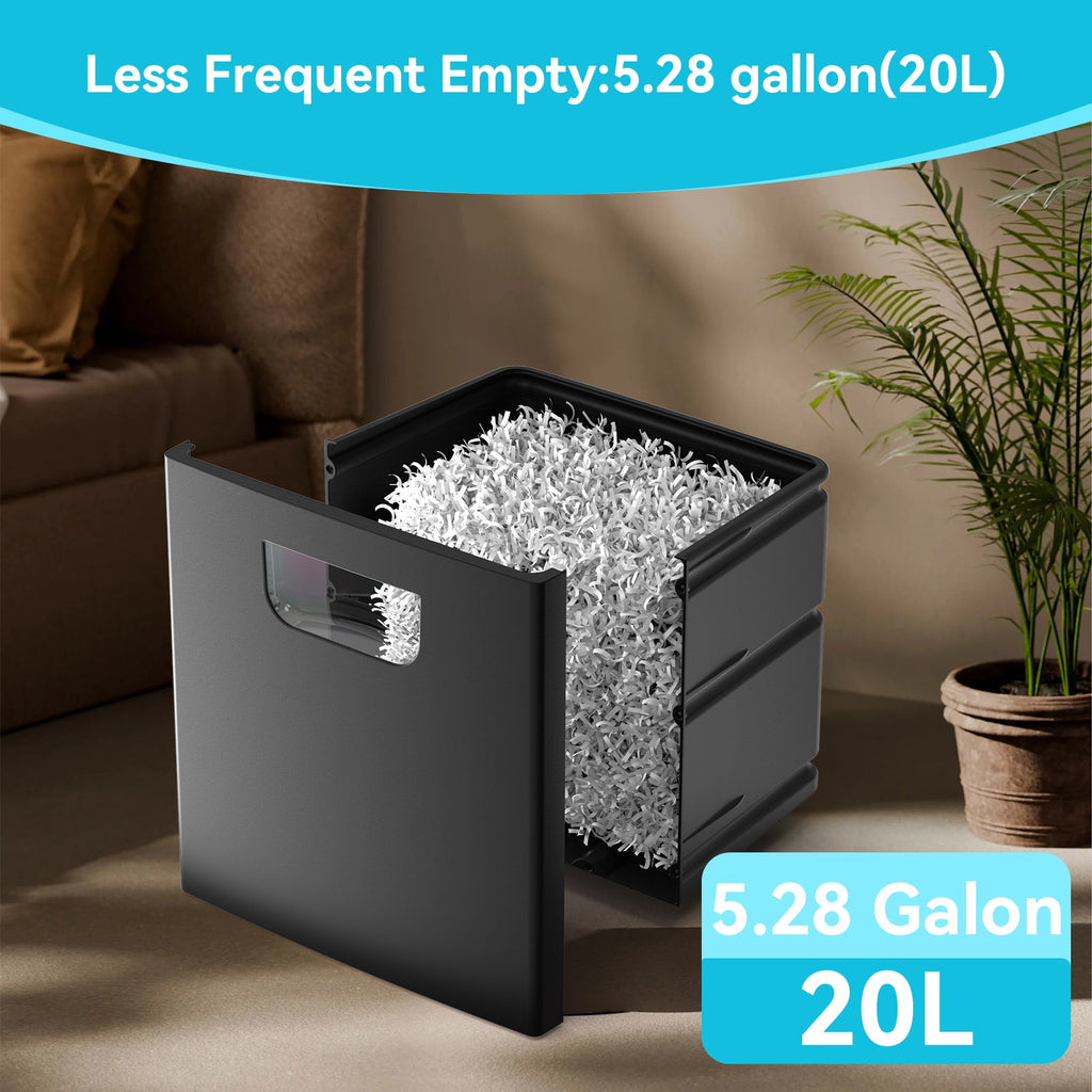 PAPER SHREDDER CROSS CUT LARGE BIN HIGH SECURITY LOW NOISE