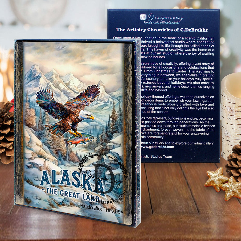 Northern Wilderness Eagle Greeting Card by G. Debrekht - 97107GC
