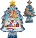 Christmas Tree Santa with Kids Handcrafted Christmas Figurine - G. DeBrekht - Christmas Santa Snowman Decor - 588033S