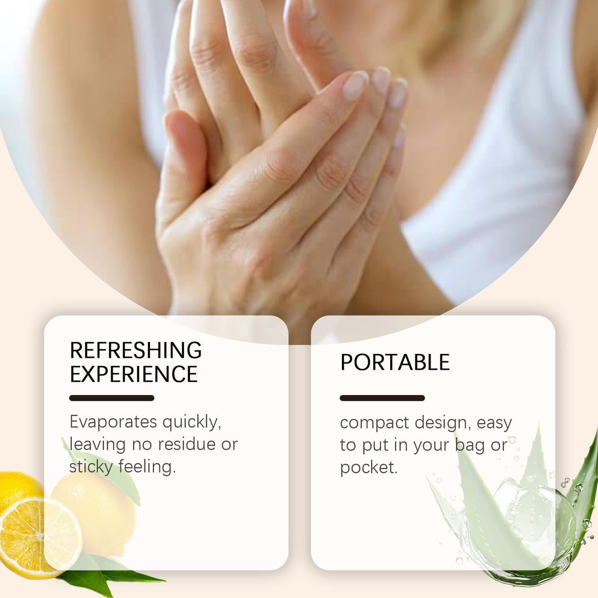 Portable Hand Sanitizer Spray Gently Clean Hands Keep Hands Clean With Handy Hand Sanitizer