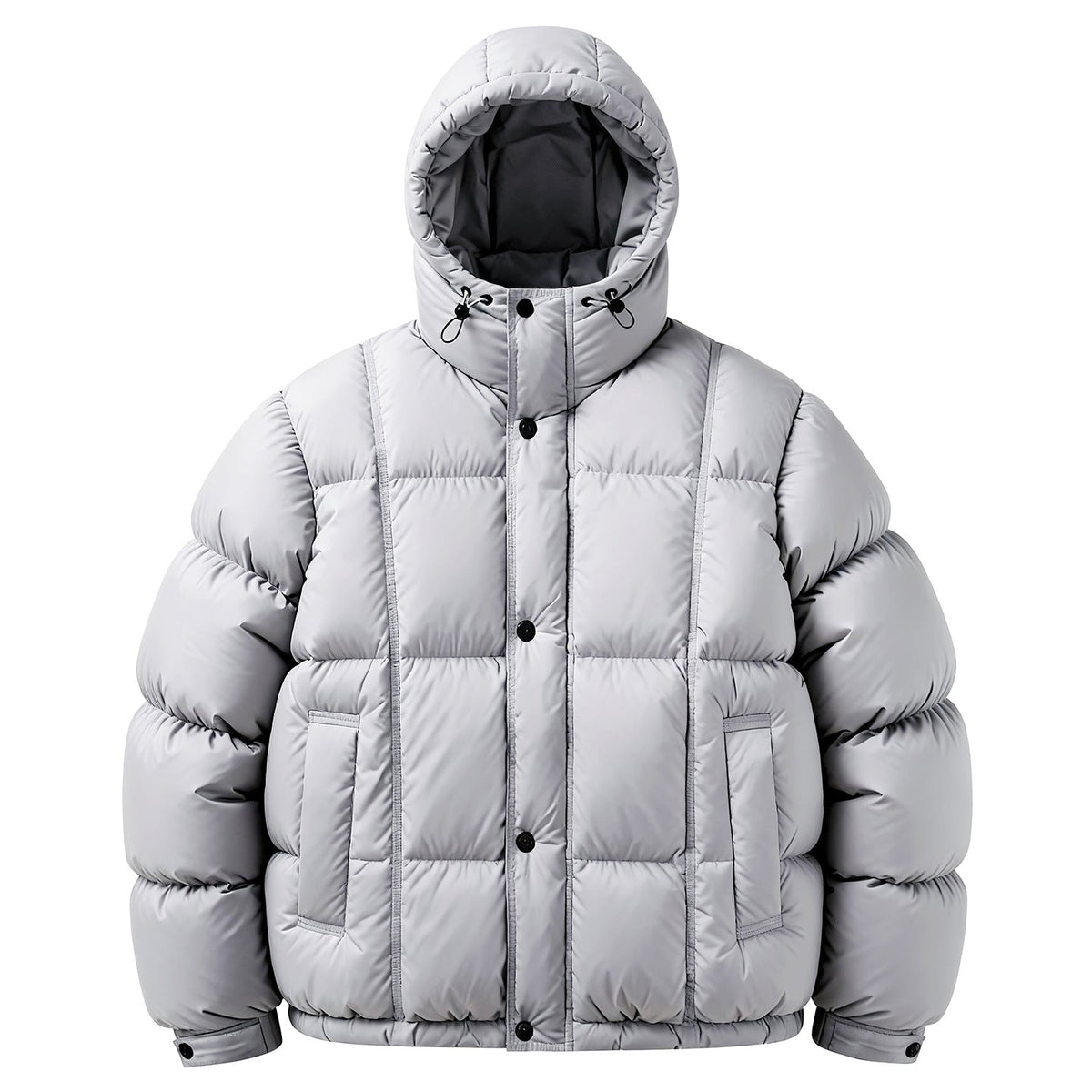 Men's Casual Loose-Fitting Hooded Down Jacket