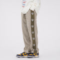 Side Stripes Love Embroidered Velvet Sweatpants Men