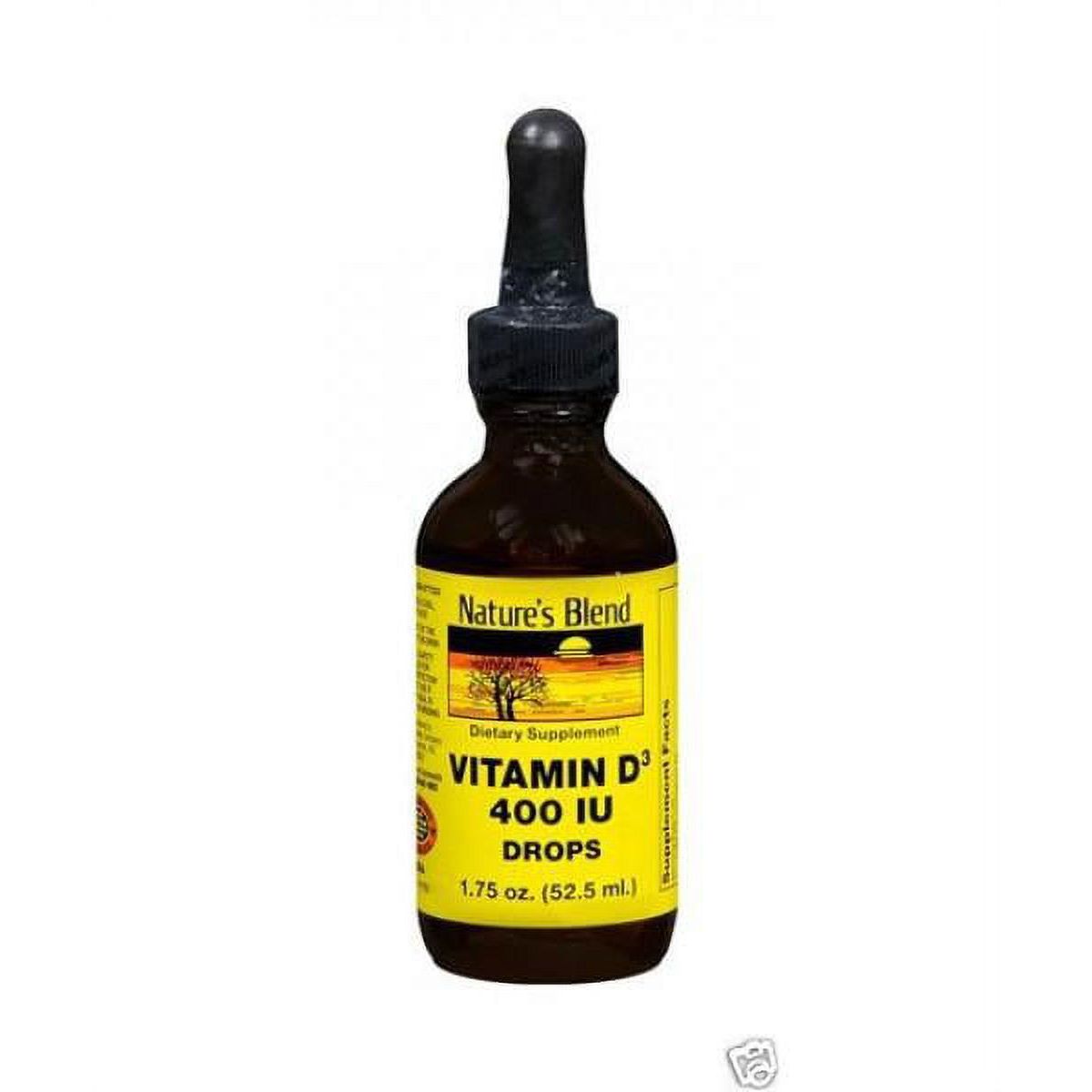 Nature's Blend Vitamin D3 Liquid Drops 10 mcg (400 IU) - 52 mL (1.76 fl oz)