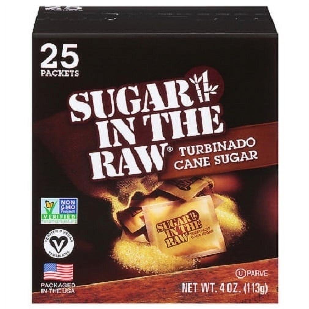 Sugar In The Raw Natural Cane Turbinado Sugar, 25 Individual Packets