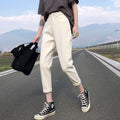 Womens Slim-fit Relaxed-fit Denim Harem Pants