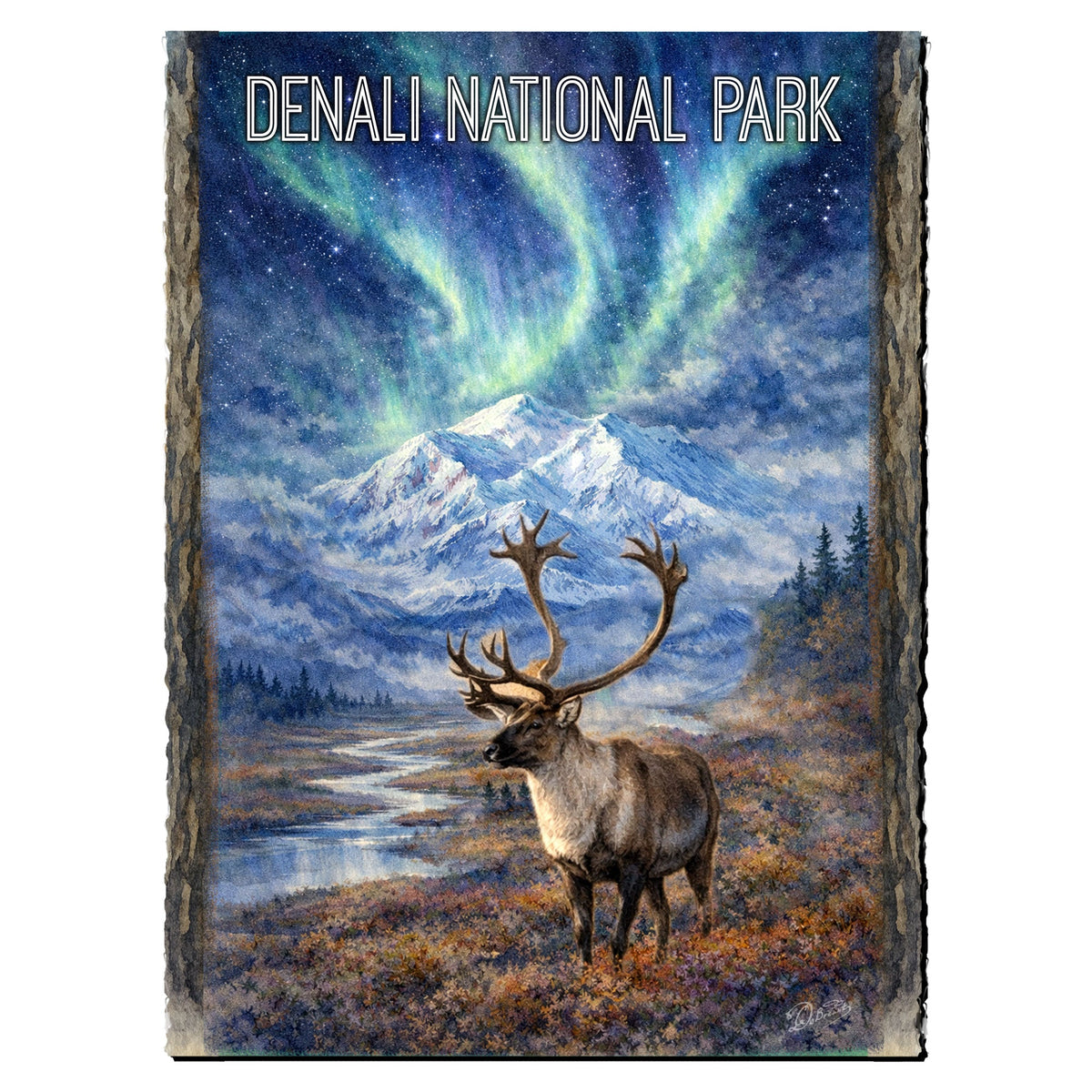 Aurora Borealis Wilderness Art Card by G. Debrekht - 97105GC