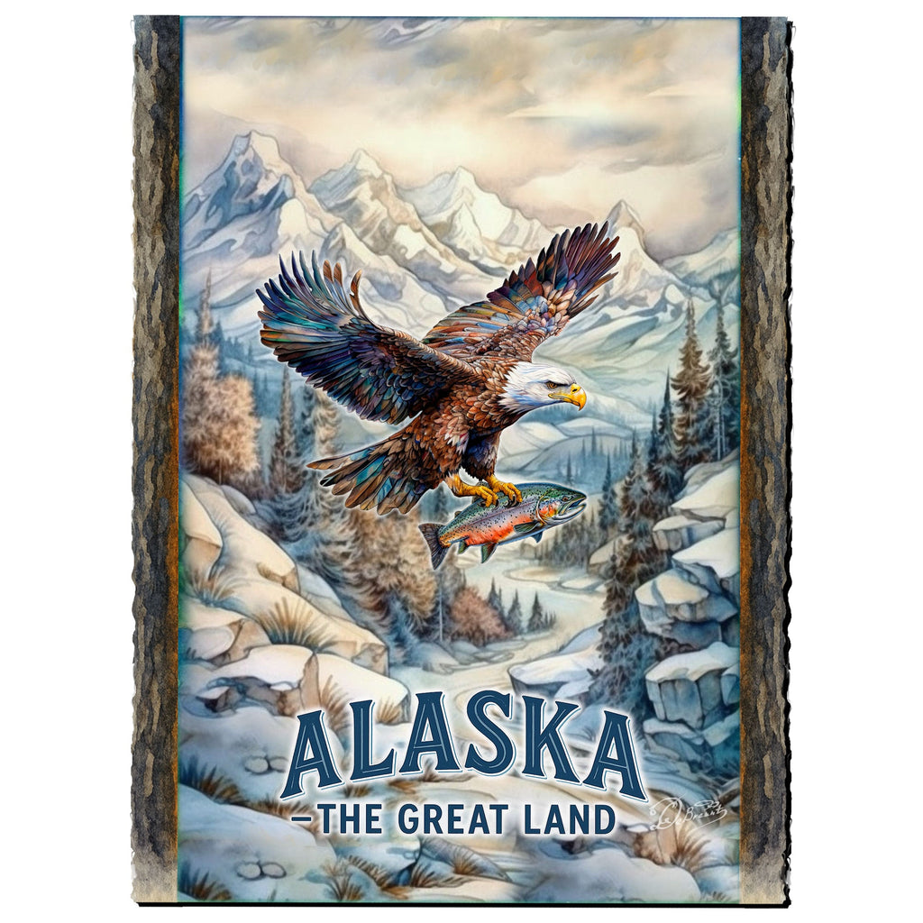 Northern Wilderness Eagle Greeting Card by G. Debrekht - 97107GC