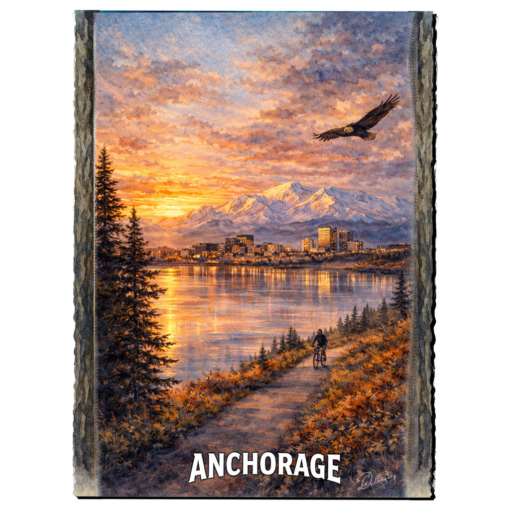 Eagle Over the Bay Greeting Card by G. Debrekht - 97128GC