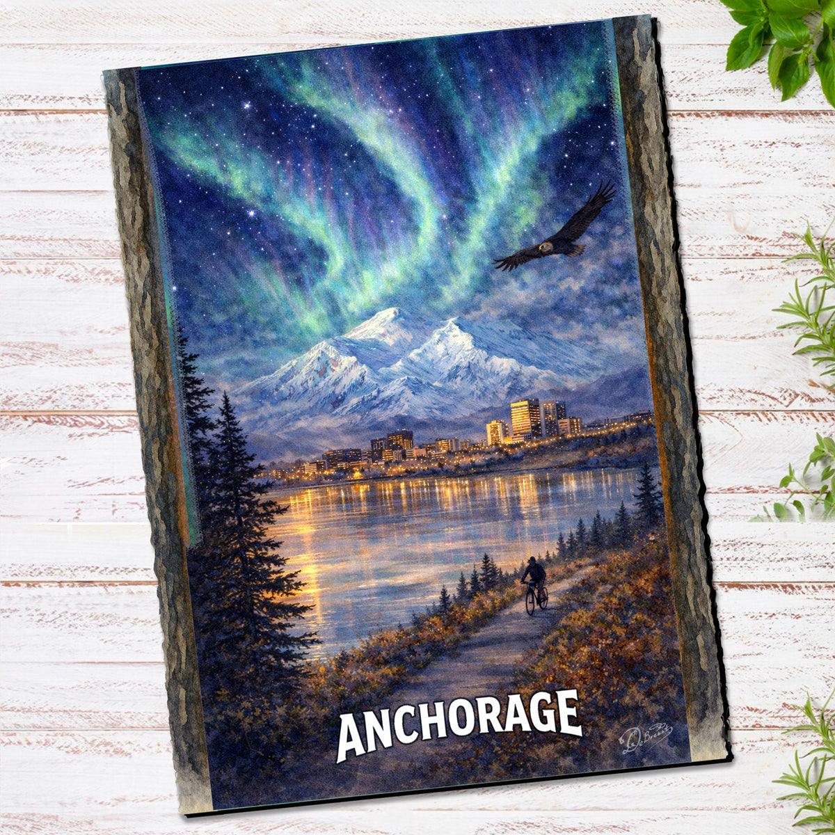 Under the Aurora Greeting Card by G. Debrekht - 97131GC