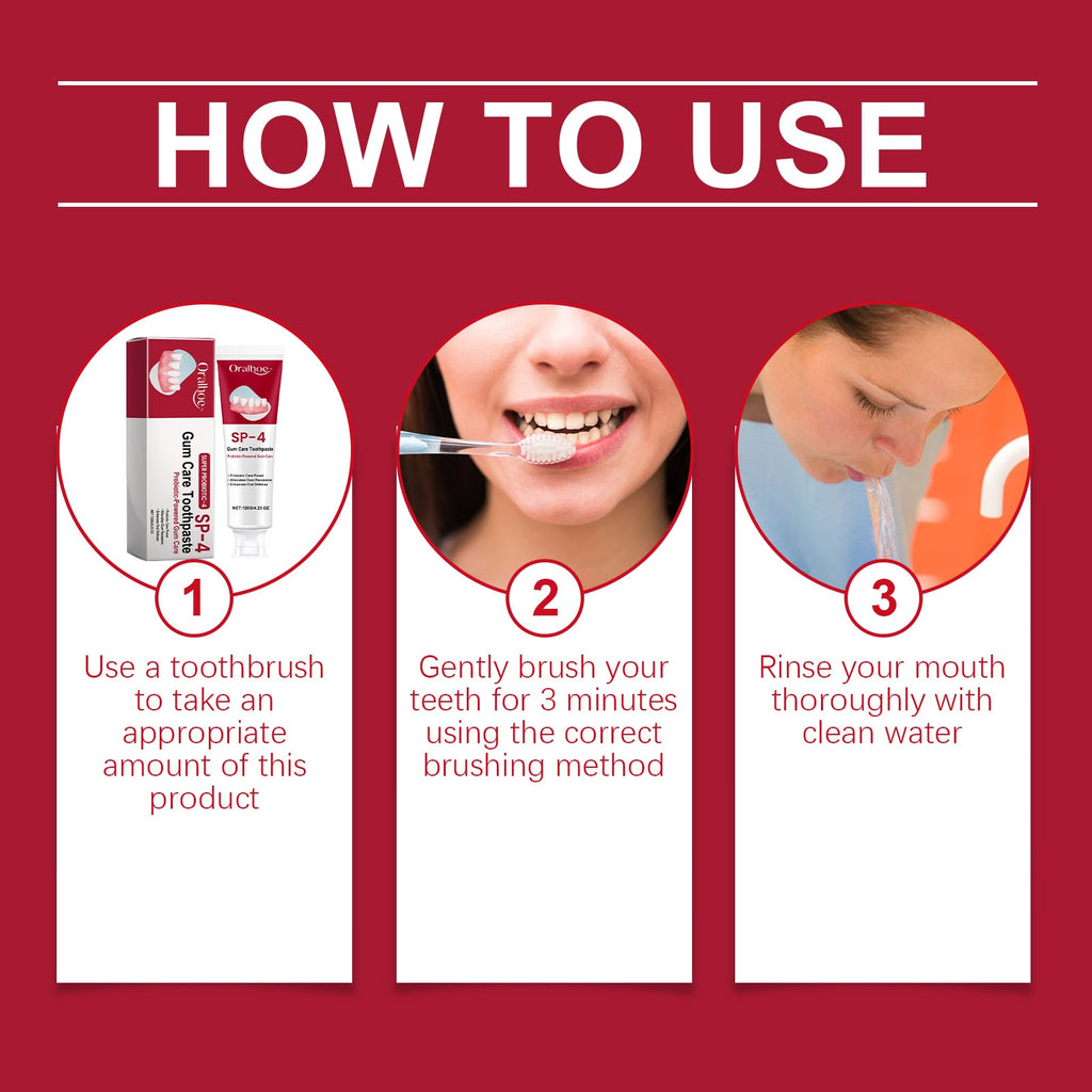 Gum Care Toothpaste Gently Brightening Teeth, Cleaning Yellow Stains And Improving Tooth Enamel