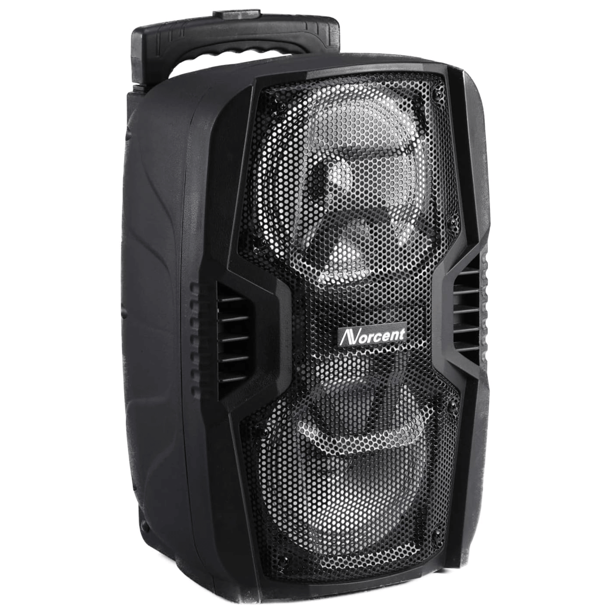 Norcent Dual 6" Tailgate Bluetooth Speaker with Multi-Colored LED Light System