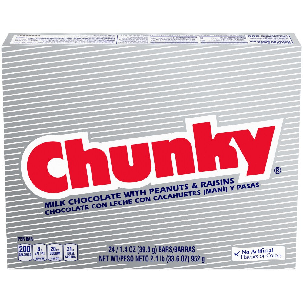 Chunky Candy Bars 24x1.4 Oz. Wrappers
