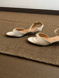 2026 Summer New Women Gentle Retro Sandals, Minimalist Fashion Comfort Kitten Heel Elegant Daily Commute Shoes, Green