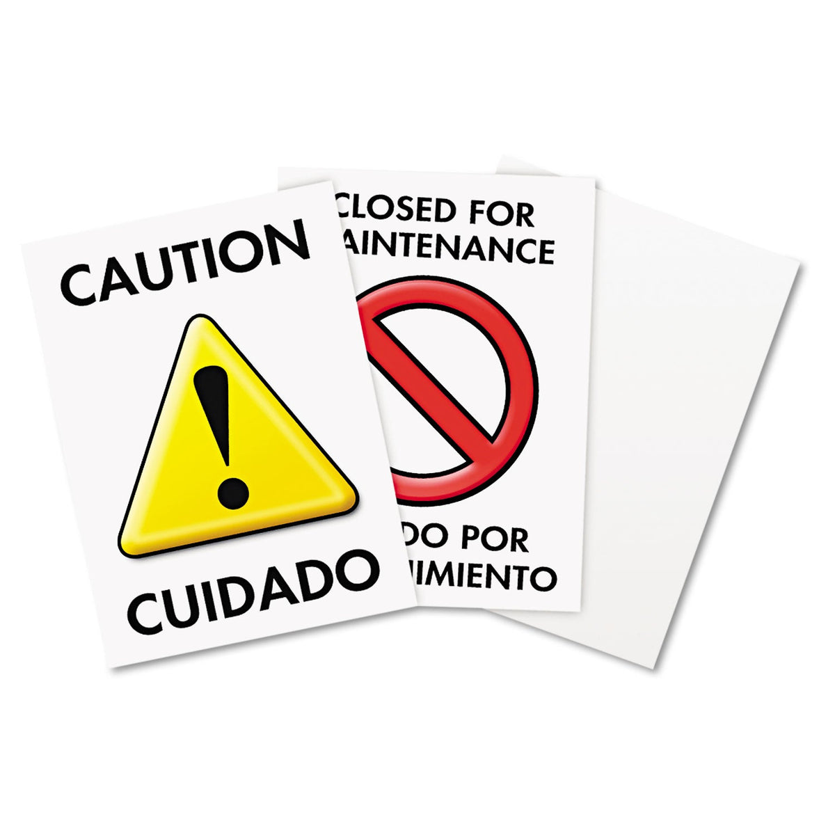 Headline Floor Tent Sign, Doublesided, Plastic, 10.5 x 25.5, Yellow