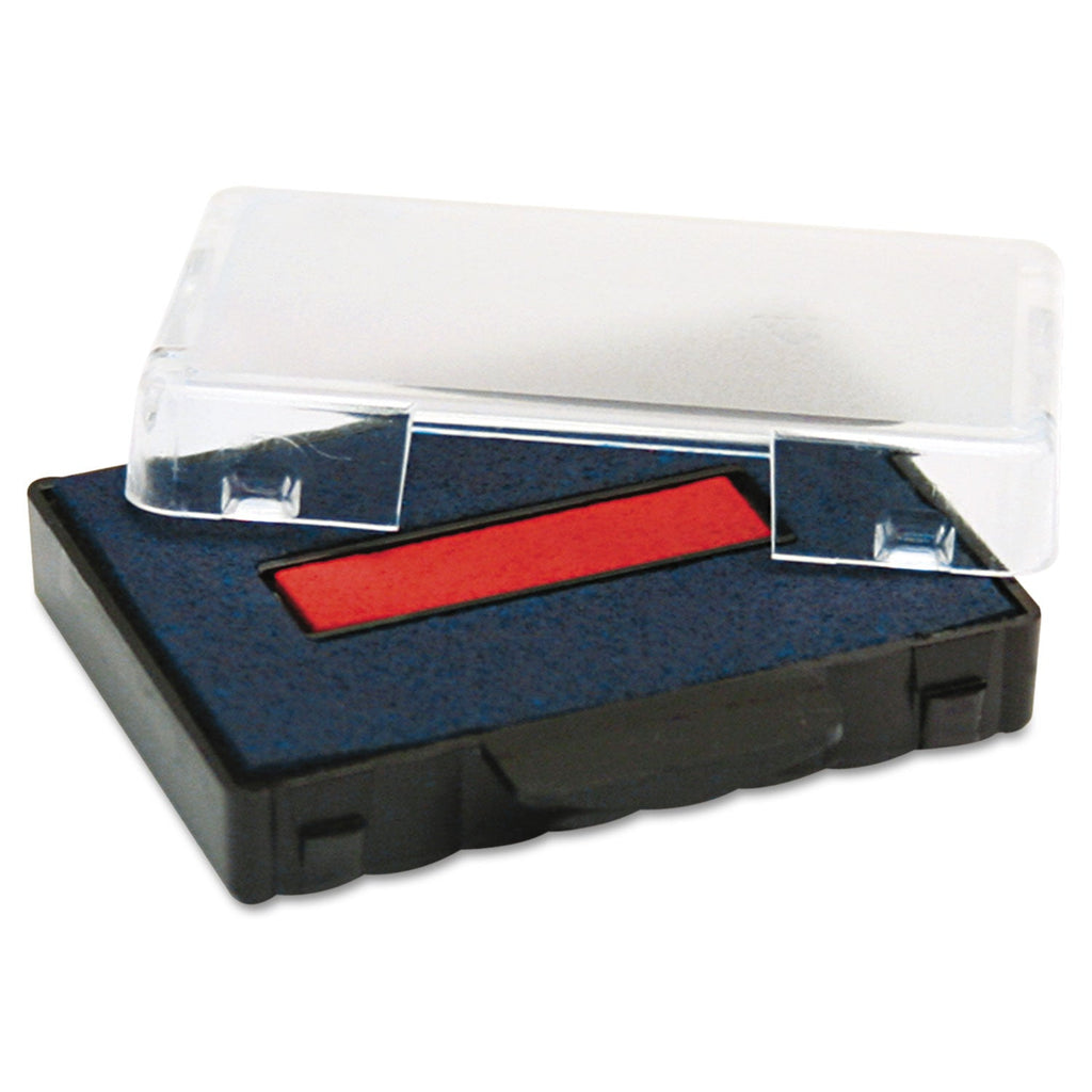 Trodat T5460 Professional Replacement Ink Pad for Trodat Custom Self-Inking Stamps, 1.38" x 2.38", Blue/Red