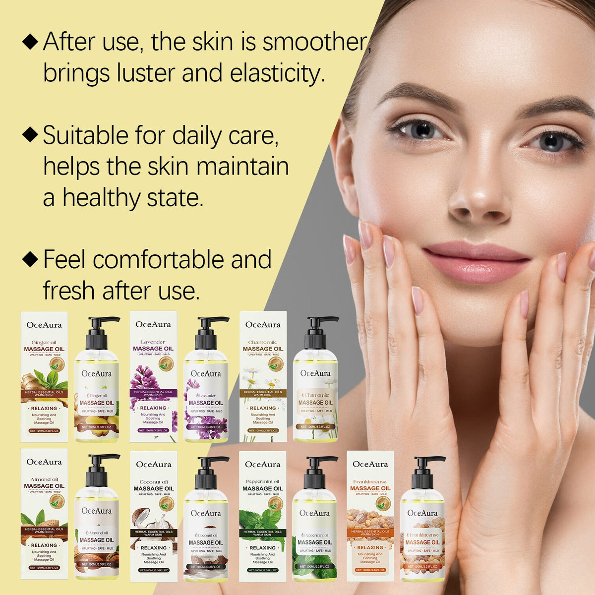 Almond Body Essential Oil Hydrating And Moisturizing Body Moisturizing Massage Essential Oil