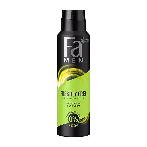 FA Men Deodorant Spray - Long Lasting Aluminum-Free Deo with Mint & Bergamot Scent