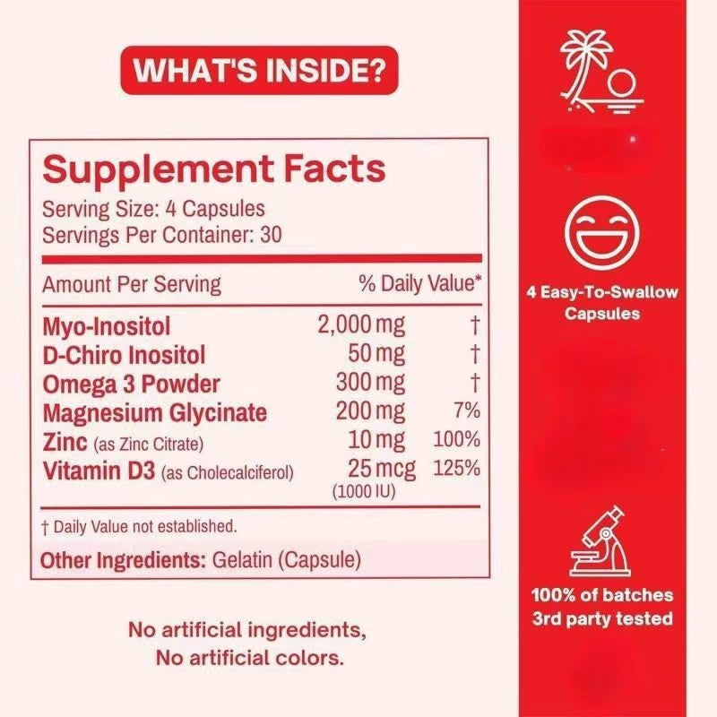 D-Shiro Vitamin Capsules Hormones Inositol Complex Vitamins