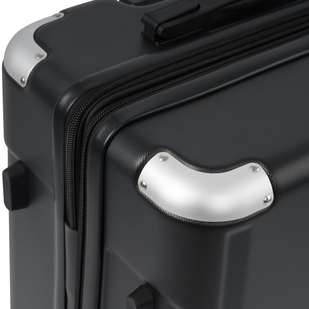 Hardshell Luggage Spinner Suitcase with TSA Lock Lightweight Expandable 28'' (Single Luggage) Black + ABS + 28 Inch