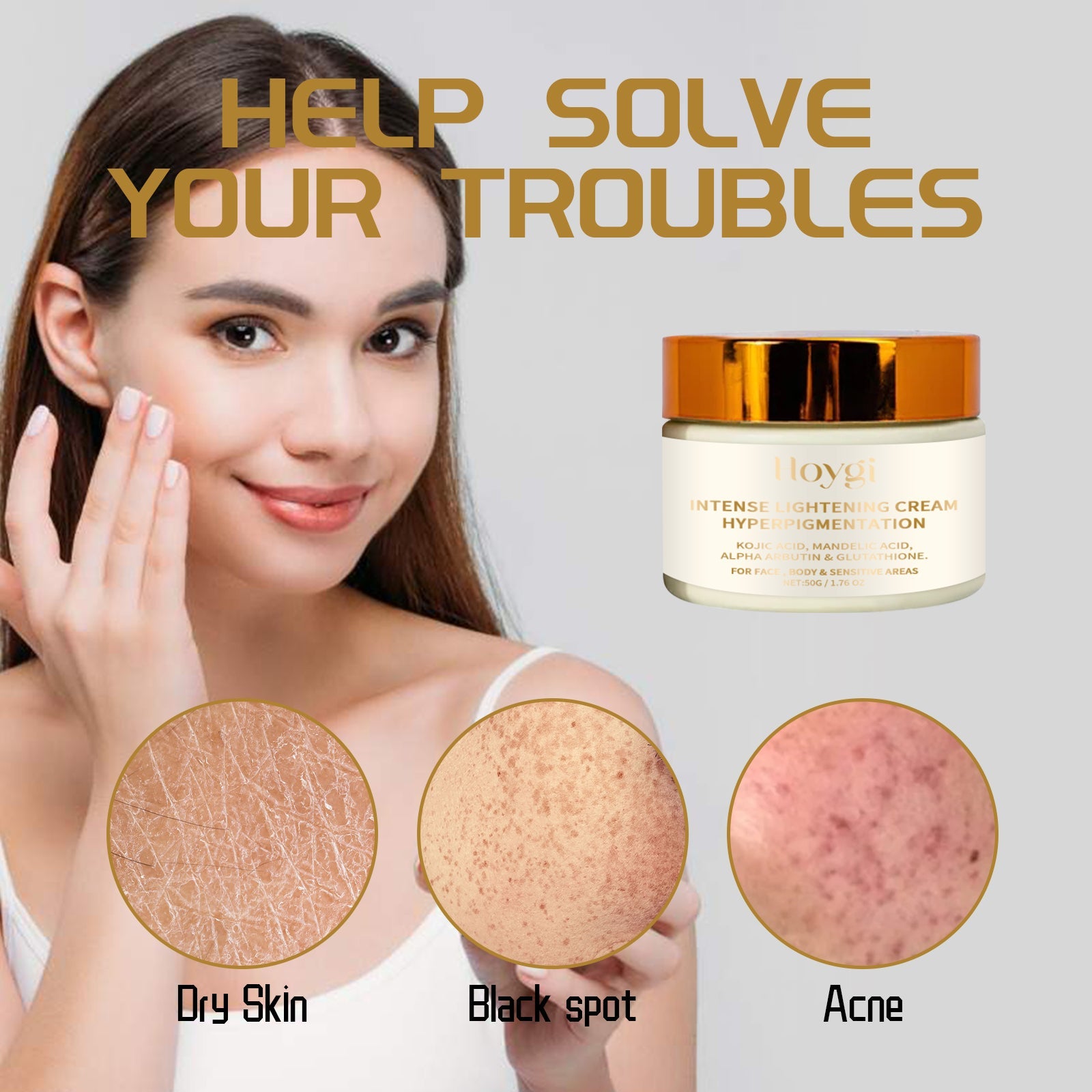 Intense Lightening Cream, Ultra Hydrating Firming Radiance Skin Moisturizing Cream