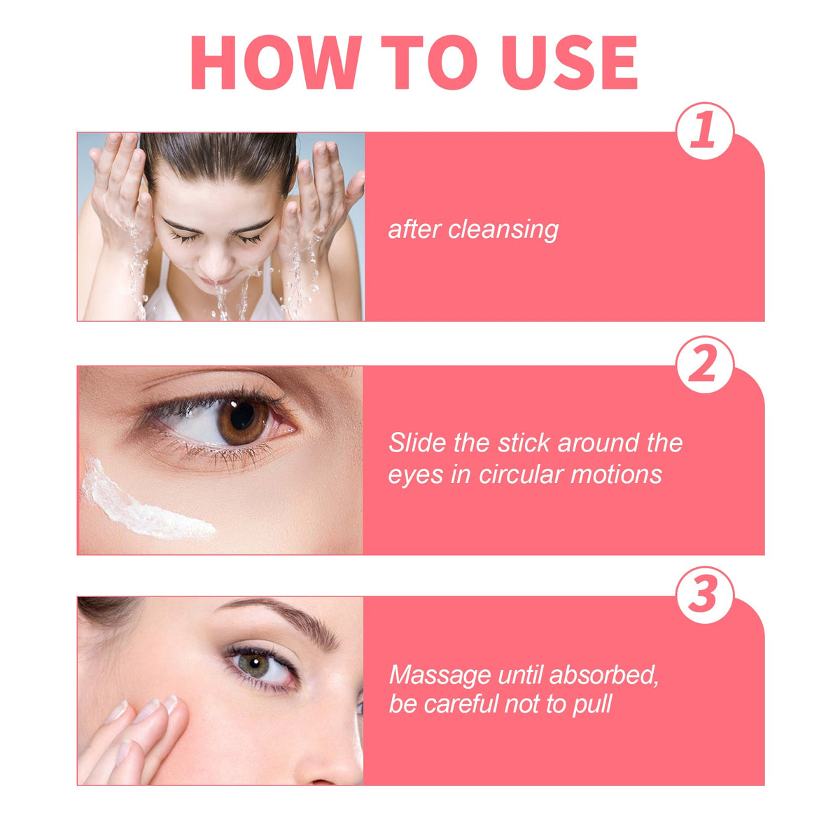 Retinol Eye Cream Stick Firming Fine Lines Repair Eye Skin Tender Skin Moisturizing Eye Cream Around Eye Care