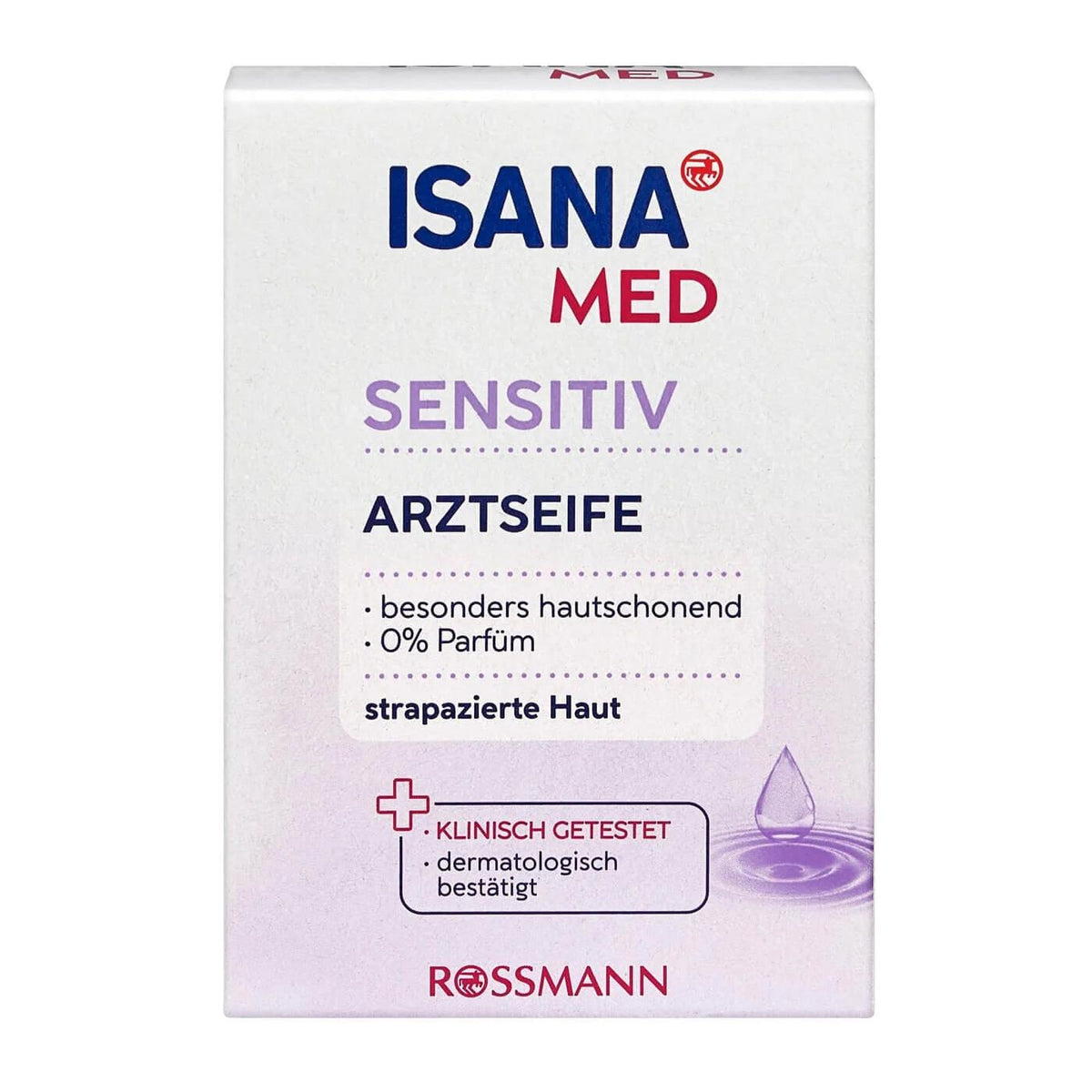 Isana Med Sensitive Skin Bar Soap Gentle Cleansing 100g