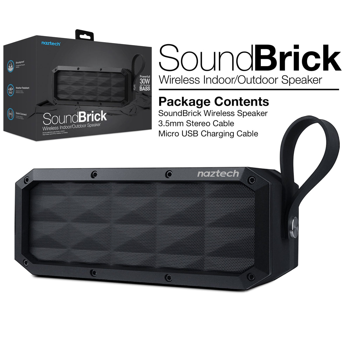 Naztech SoundBrick Wireless Speaker