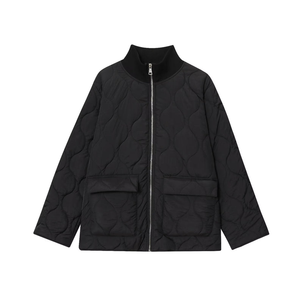 Loose, Oversized Quilted Lightweight Cotton-padded Jacket