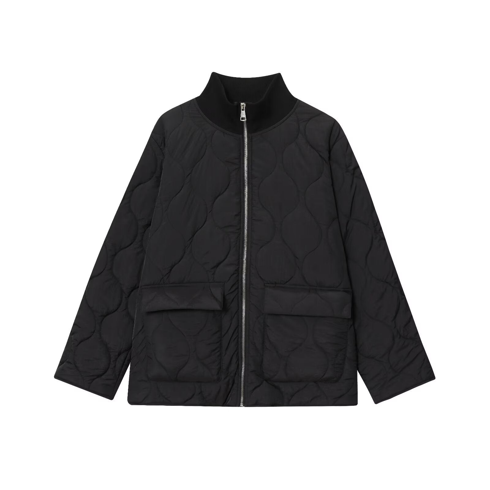 Loose, Oversized Quilted Lightweight Cotton-padded Jacket