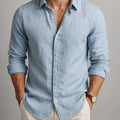 New Stylish Solid-color Long-sleeve Casual Top For Men Now On Hot Sale