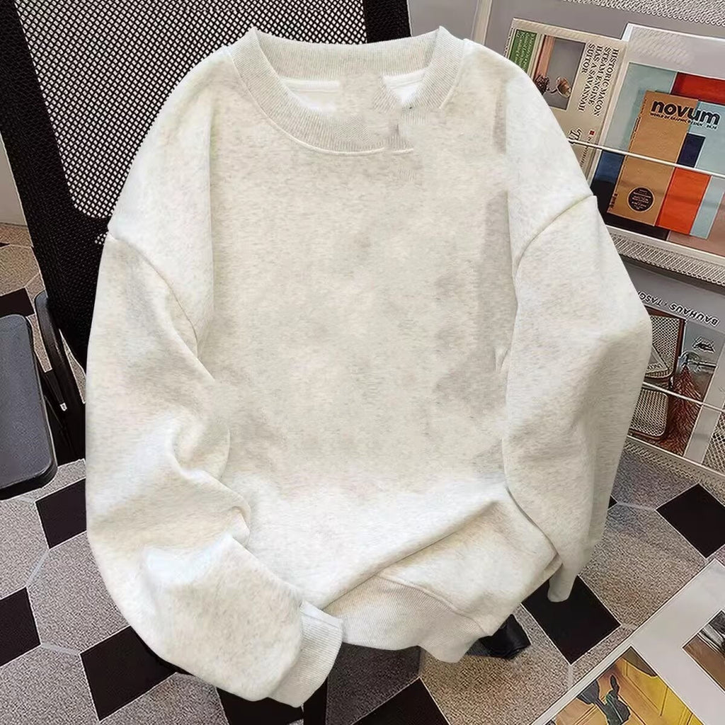 Thickened Crew Neck Sweatshirt