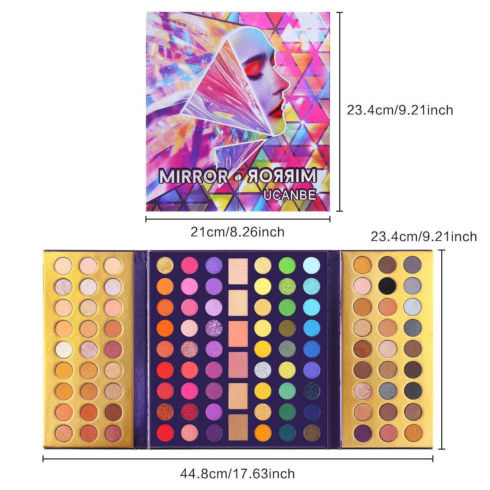 UCANBE 114 color magic eye shadow earth color eye shadow repair blush highlight multi effect makeup