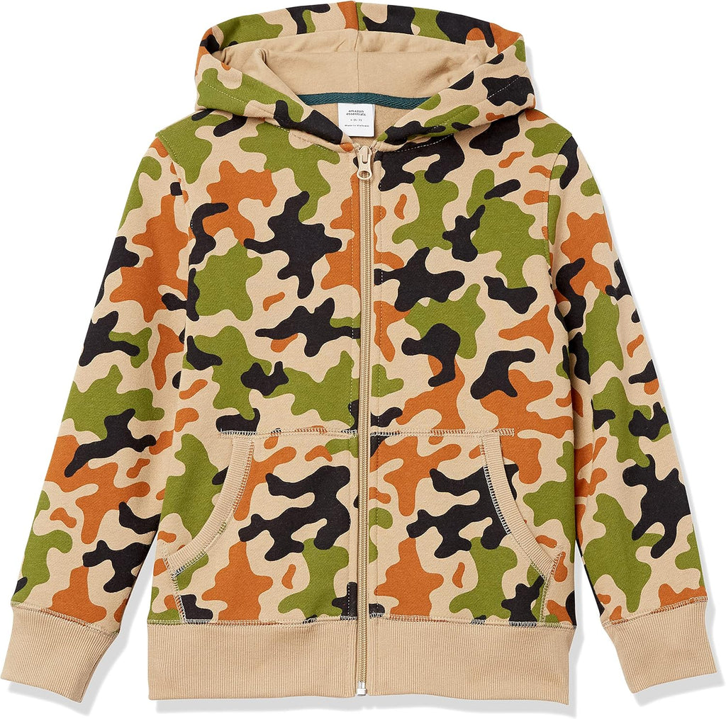 Amazon Essentials Boys and Toddlers' Soft Fleece Zip-Up Hoodie Sweatshirt