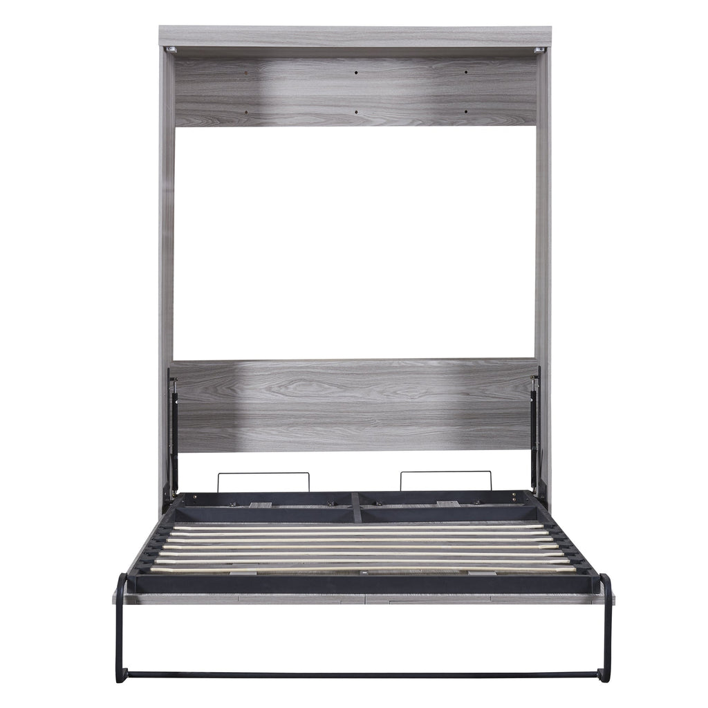 Full Size Murphy Bed, can be Folded into a Cabinet Gray