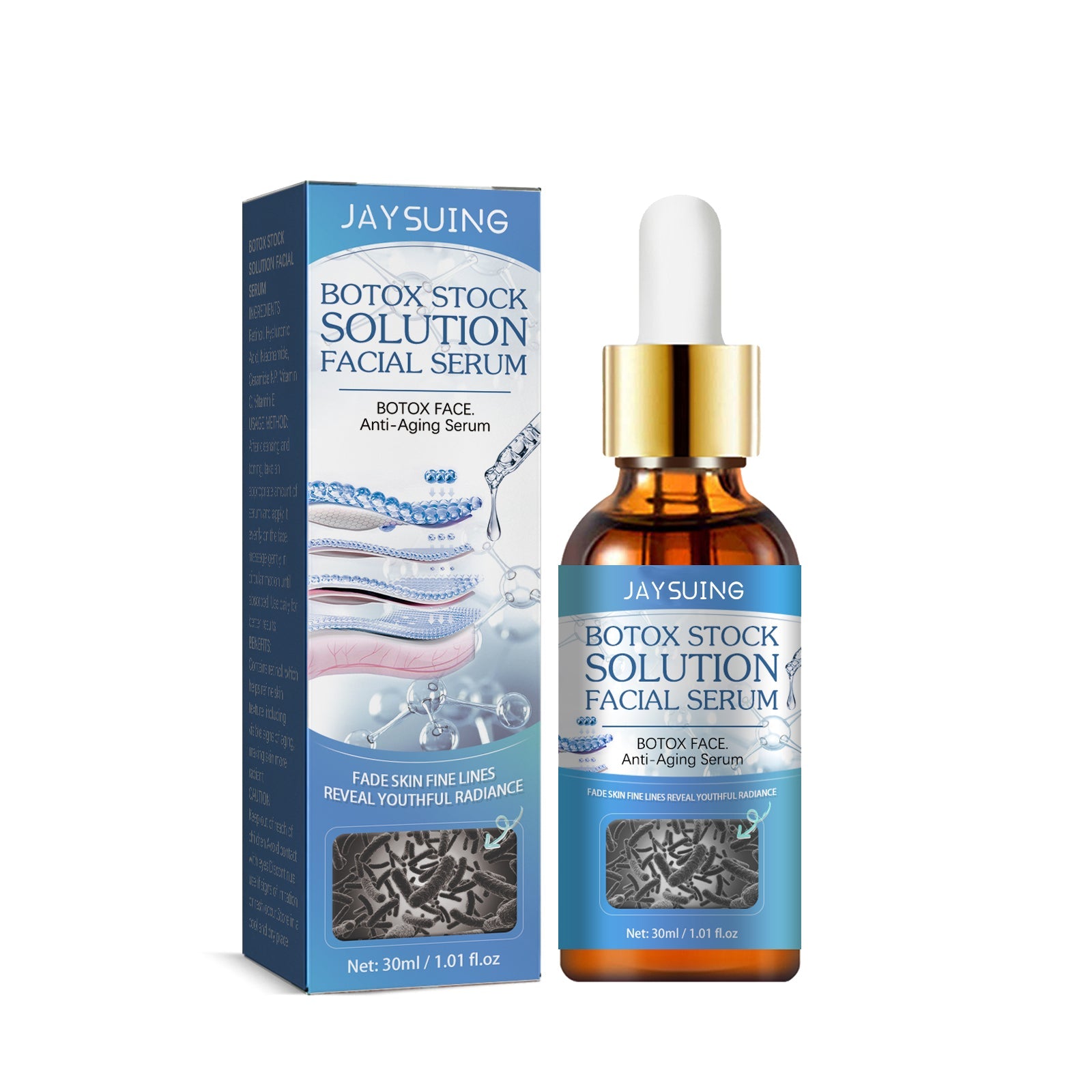 Botox Stock Solution Facial Serum, Firming Light Lines Moisturizing Anti-aging Essence