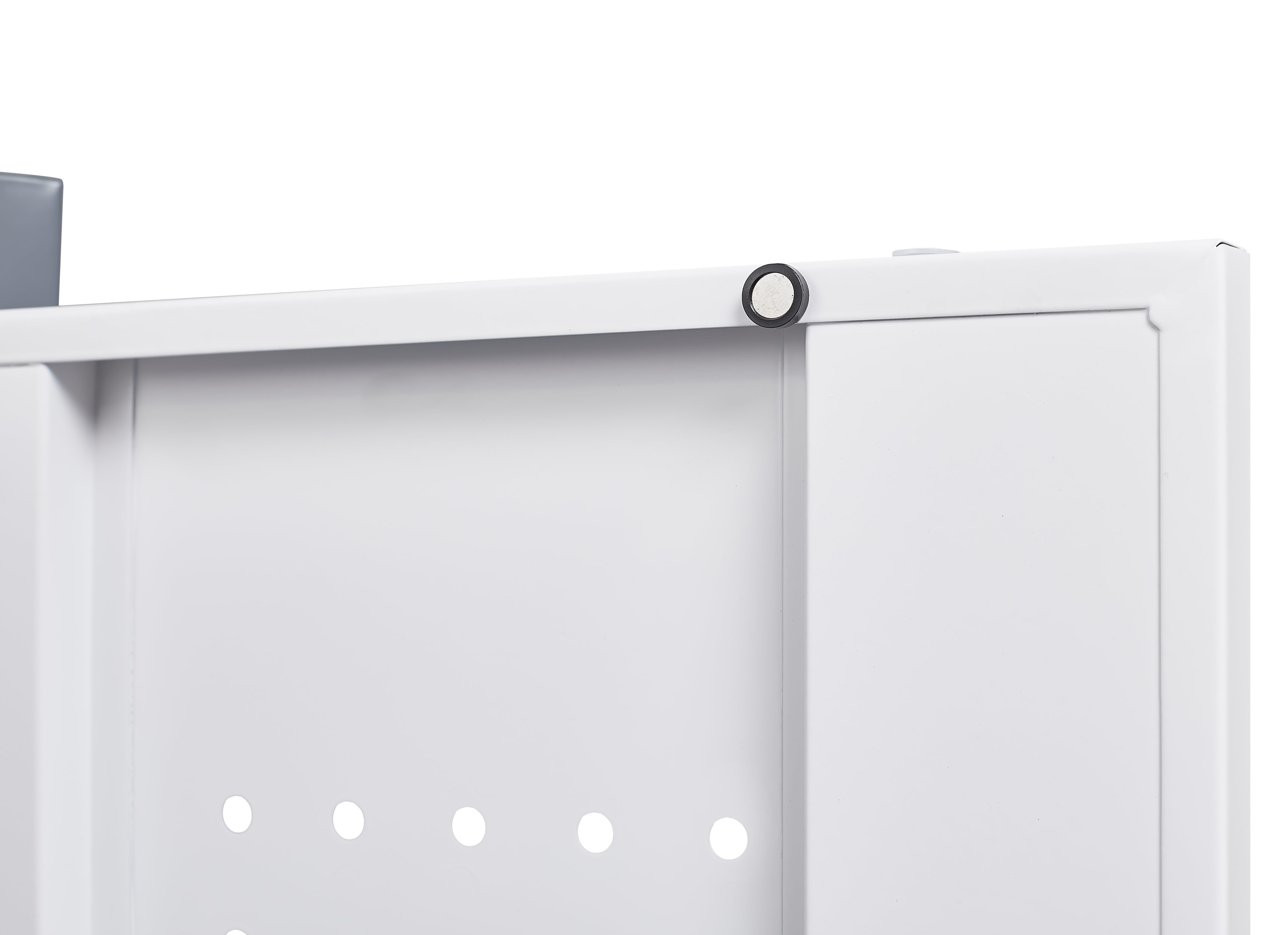 Metal storage cabinets, lockable cleaning tool cabinets, high broom tool organizers, and large storage cabinets in storage store