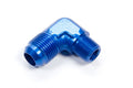 90 Deg 10 AN to 3/8in Pipe Alum Adapter - FCM2016